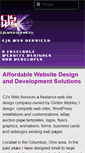 Mobile Screenshot of cjswebservices.com