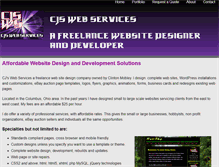 Tablet Screenshot of cjswebservices.com